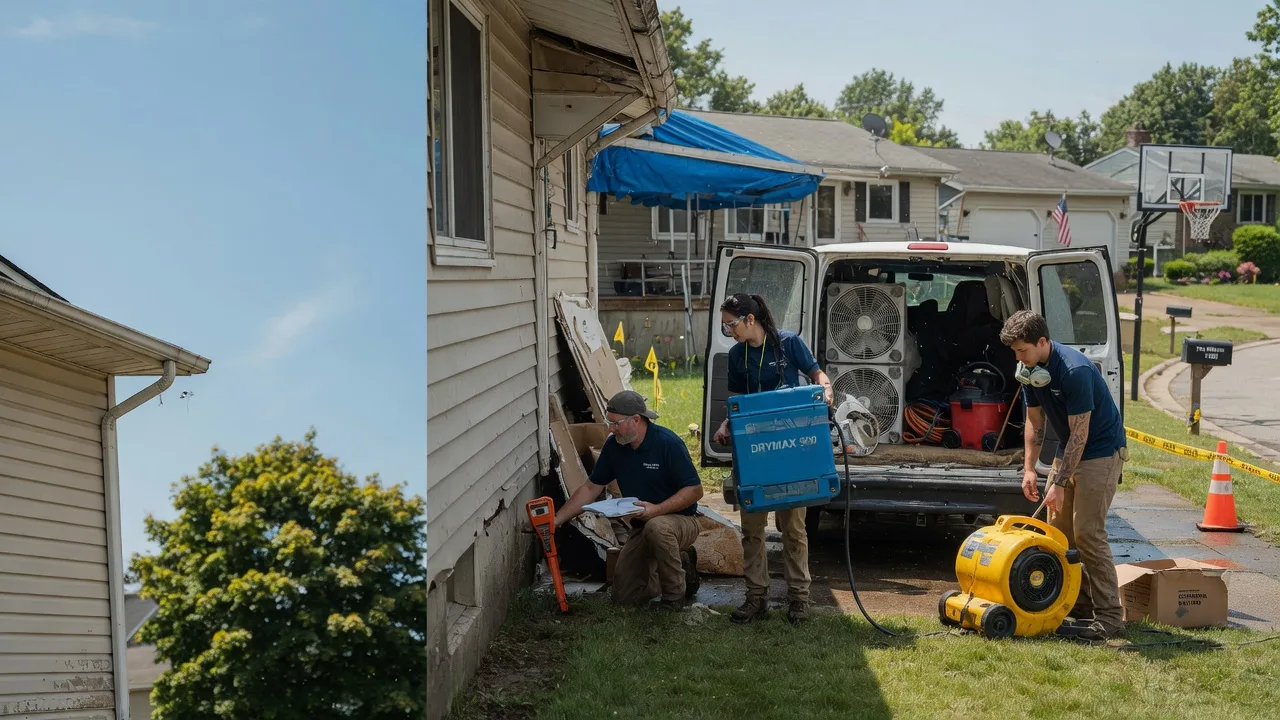 Ceiling Leak Cleanup in Henryville, PA near me